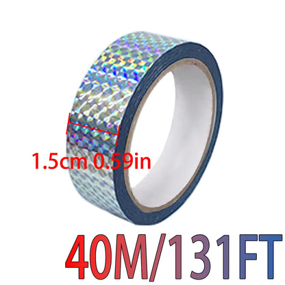 Holographic Laser Tape, Self-Adhesive Glittery Decorative Tape, Party Gift Packaging, DIY Hot Stamping Gold and Silver Stickers