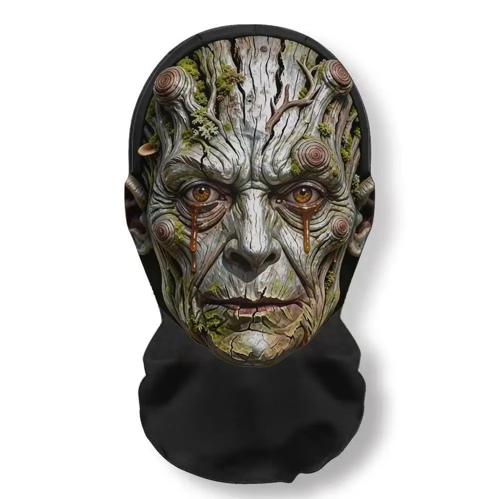 Realistic 3D Horror Skull Zombie Full Face Mask Breathable Mesh Headgear Cosplay Prop for Halloween Party Prank Carnival Costume