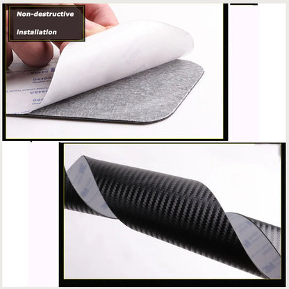 For  Mazda Miata Door Threshold Plate Car Door Sill Step Plate Carbon Fiber Pu leather Car-Styling