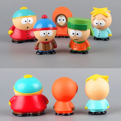5PCS Set Southern Park Action Figure Toy Stan Eric Creative Austral Park Doll Gift for Kids Home Decoration Moldel