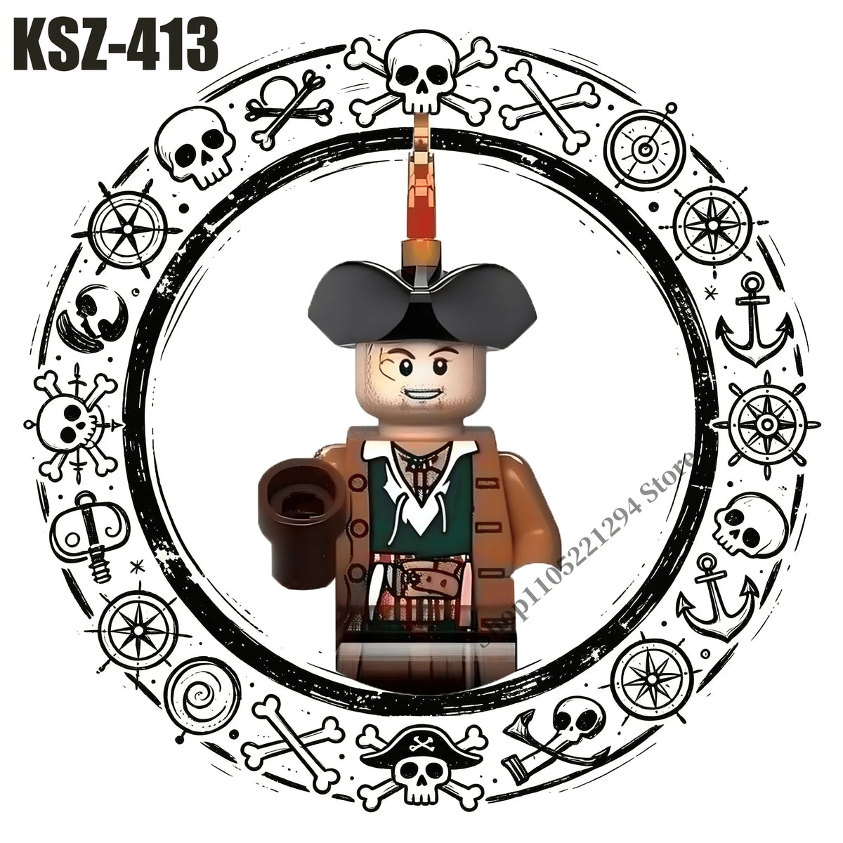 Pirates of the Caribbean building blocks toys Jack Sparrow William Turner Elizabeth Swann MINI brick toys Assemble toys gifts