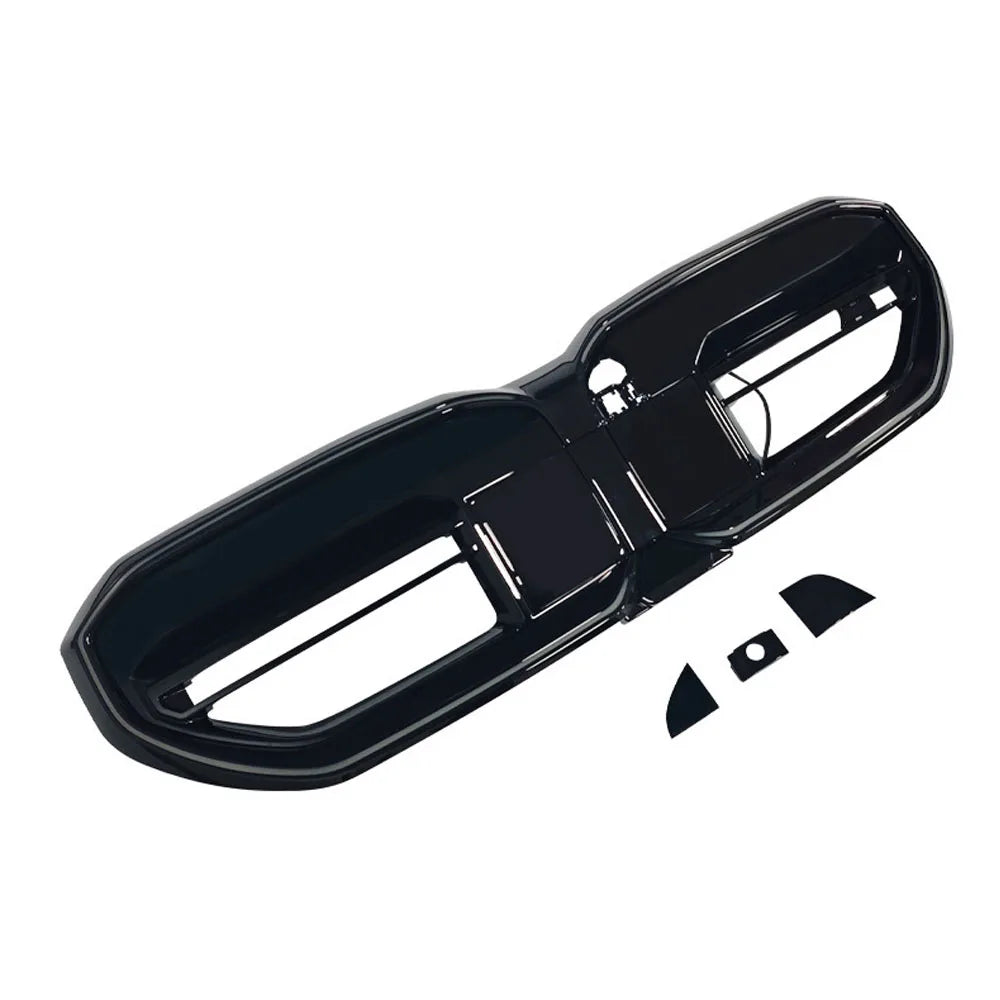 Car Front Grille with Led for BMW 5 Series G60 2024-2025 M5 Style Lower Mesh Grill Guard Protector Cover Auto Accessories Tuning