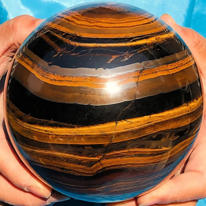 Large!Natural Formed!Iron Tiger Eye   Ball,Quartz Crystal Tiger Eye Ore Polishing Ball,Mineral, Reiki, Healing Ball