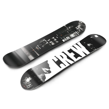 XCMAN Men's Beginner-Friendly Snowboard All-Mountain,True Twin Shape,Camber/Rocker, Flex-6