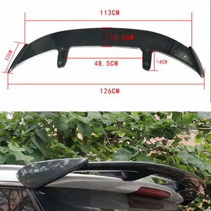 Car Spoiler Universal Wing Racing Hatchback Wings Car Tail Exterior Trim ABS Spoilers GT Carbon Fiber Tail Wing Car accessories