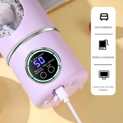 New Portable Juice Maker Blender for Shakes Smoothie 700ML Durable Juicer Steel Blades 2 In 1 Blender Bottle Smoothie Portable