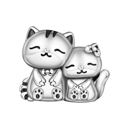 Orstarry 925 Sterling Silver Cute Rabbit Animal Beads Original Pendants Bracelet Charm Jewelry Party DIY Trendy Gifts