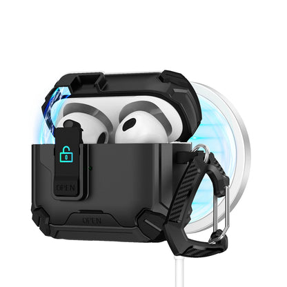 For AirPods 4 Generation Case Magnetic Automatic Lock with Phone Stand&Cleaning Kit for Airpods 4 with Active Noise Cancellation
