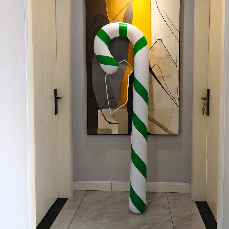 Giant Banana Decoration Inflatable Christmas Canes Lollipop Balloon for Home Party Ornaments Bar Atmosphere Props