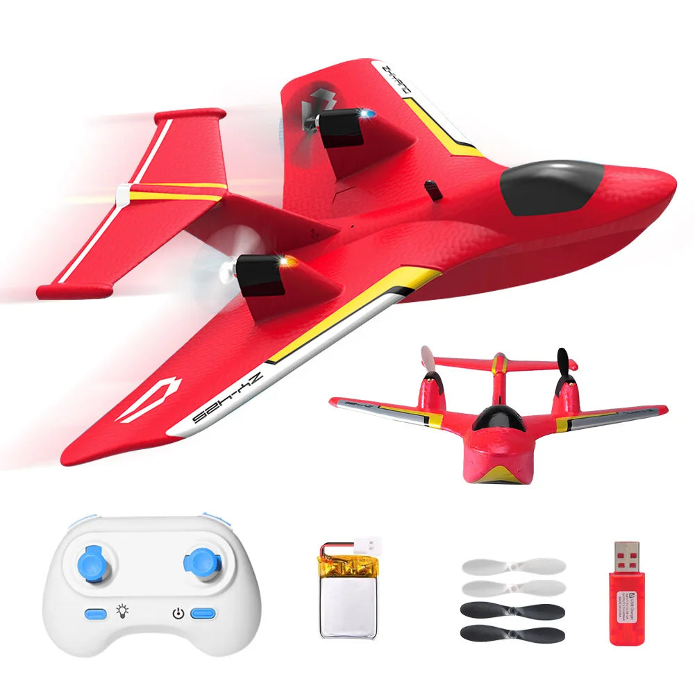ZY425 RC Plane 2CH Water Air Remote Control Aircraft EPP Foam RC Glider Airplane Boys Toys for Children