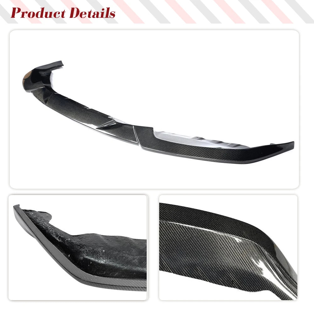 Real Carbon Fiber Car Front Lip Spoiler for BMW 2 Series G87 M2 Coupe 2022 2023 Car Front Body Kits Lip Chin Guard Protector