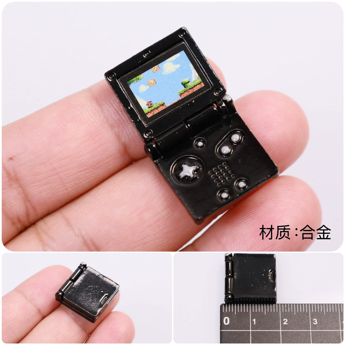Mini Game Console Model Simulation Gameboy Dollhouse Decor Scene Shooting Prop Miniature Toy