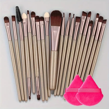 Makeup Brush Set 20Pcs Kit Soft Fluffy Eye Shadow Brushes Cosmetic Foundation Powder Highlighter Blending Beauty Tool Beginners
