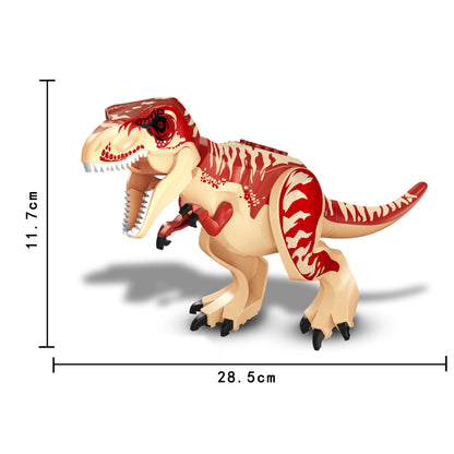 Jurassic Dinosaurs Spinosaurus Large Brick Toy Joints Open Mouth 7 Color Designs, Collectible Decor DIY Puzzle Assembly Gift