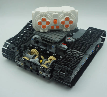 Tracked Chassis Gearbox Technical Building Block Parts MOC Tank Excavator Remote Control Steering System Gear Differential Brick