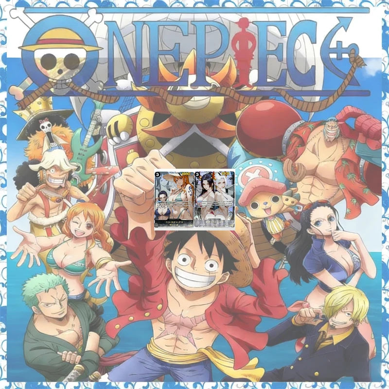 Anime One Piece Diy Color Flash Cards Hancock Perona Nami Robin Yamato Collection Cards Christmas Birthday Gifts Children's Toys