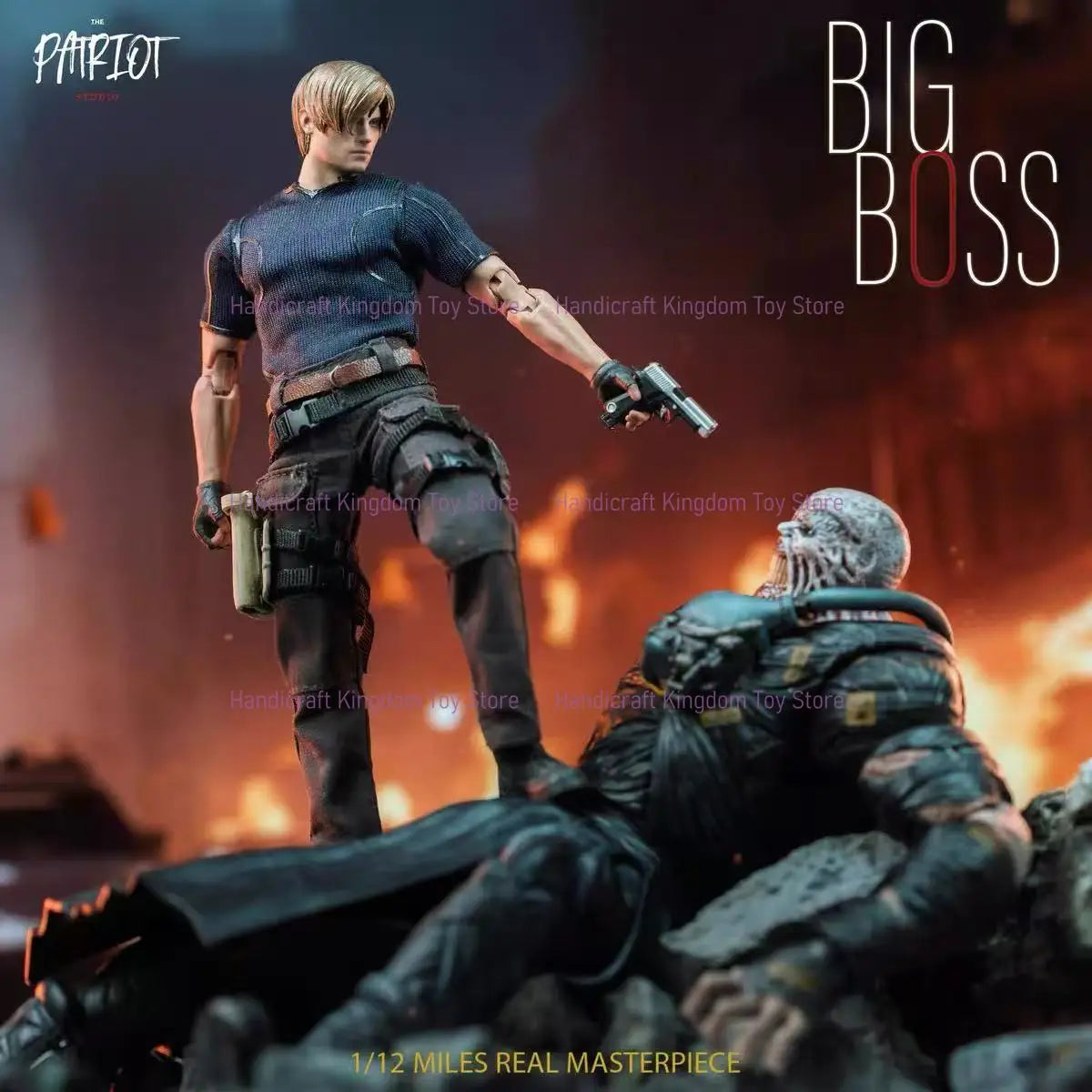 In Stock Patriot Studio 1/12 Resident Evil Tracker/BIG BOSS Movable