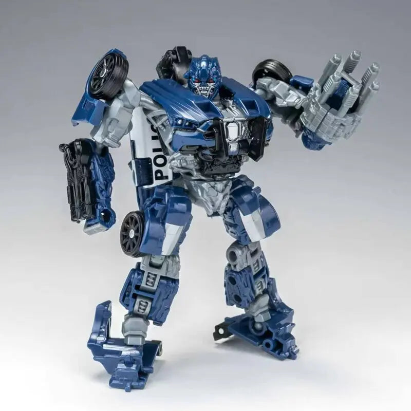 New Transformable Robot FD02 Barricade Action Figure Movie Version Deformation Police Car Robot Model Toy Desktop Ornament Gift