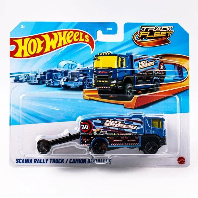 New Hot Wheels Transformers HYT56 Transformerstrack Fleet Optimus Prime Ultra Magnus Volvo 240 Drift 1/64diecast Car Model Toys