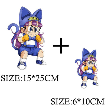 Anime Arale Dr Slump Cartoon Patches for Clothes Heat Transfer Thermal Vynil Stickers DIY T shirt Iron on for Women Appliqued