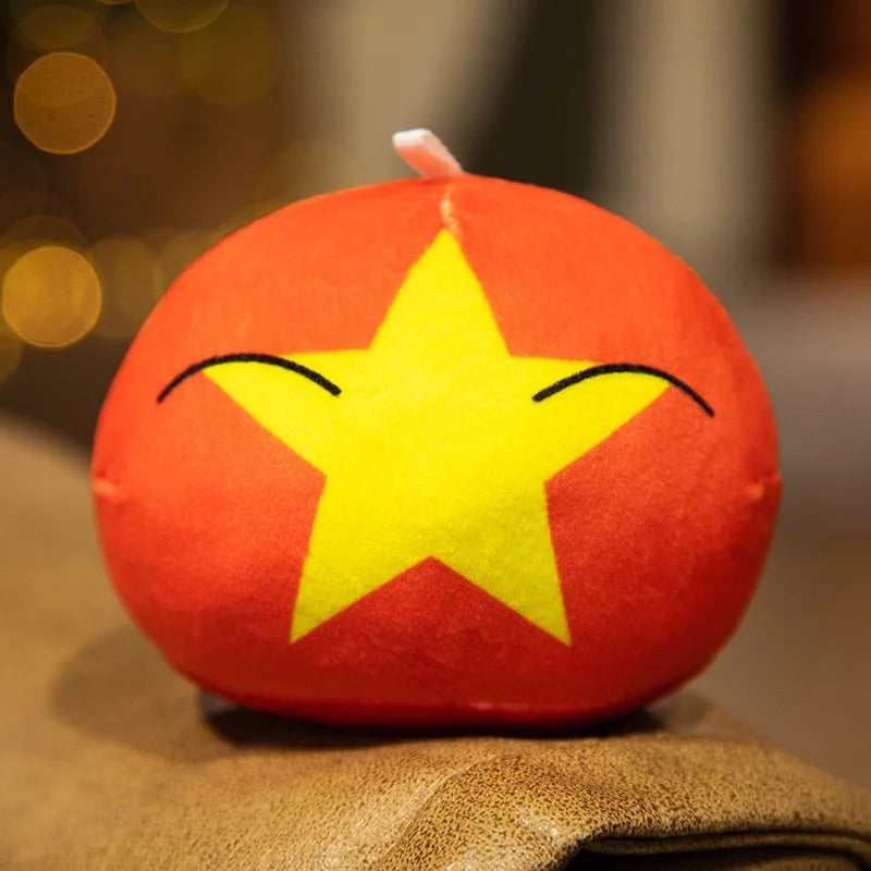 Country Ball Plush Toys 70 Styles 10cm Polandball Pendant Country Balls Countryball Stuffed Doll Xmas Birthday Gifts for Kids