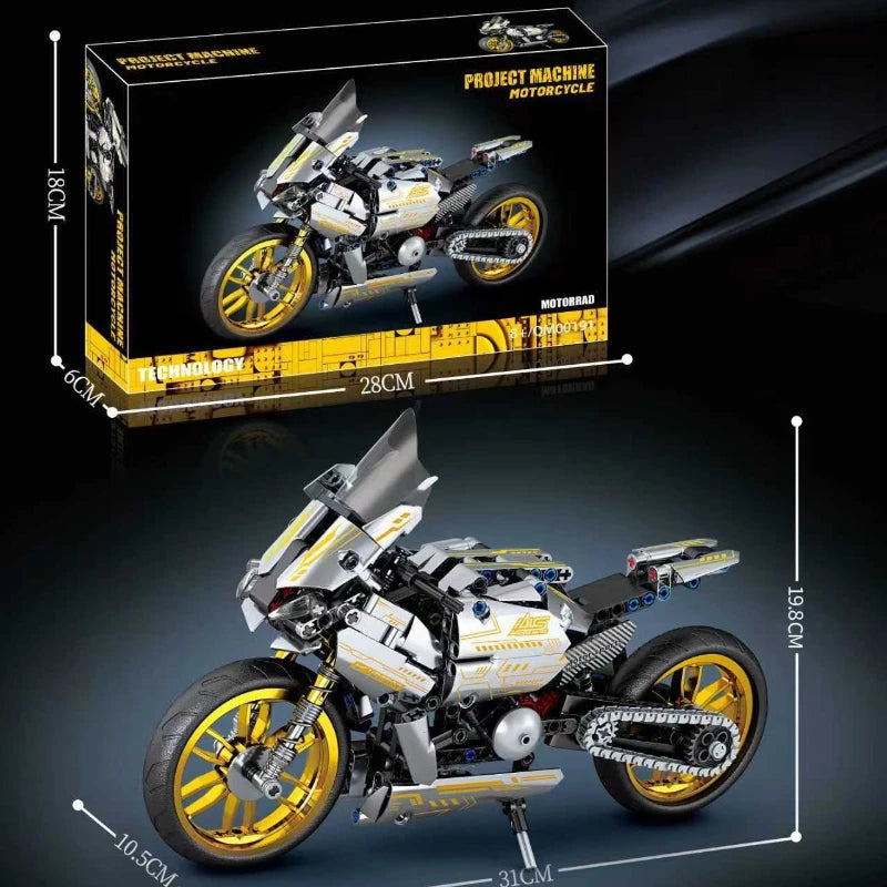 Technical Mini Building Blocks Model Mechanical Gifts Car Racing Speed Super Bricks Puzzle Adult Bricks Motorcycle Creative Kit