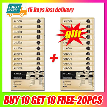 1/5/10/20PCS Peptide Golden Collagen Eye Mask Moisturizing Firming Smooth Anti Dark Circle Eye Pathes Eyes Mask Beauty Skin Care