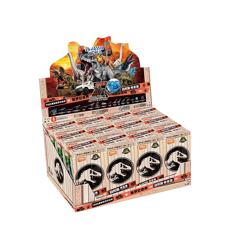 BLOKEES Jurassic World Jurassic Park Dinosaurs TERRAVENTURE Blind Box Toys Assembled Model Action Figure Collect Toys