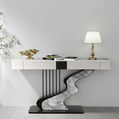Midcentry Metal Console Table Modern Nordic Entrance Hallway Console Table Luxury Lobby Wohnzimmer Tisch Living Room Furniture