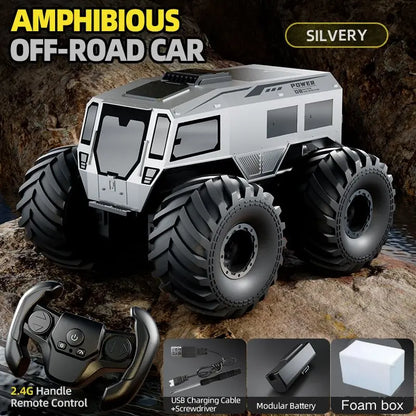 New JJRC Q210 RC Sherpa Four-Wheel Drive Large Foot Climbing All-Terrain Amphibious Vehicle Toys for Children.