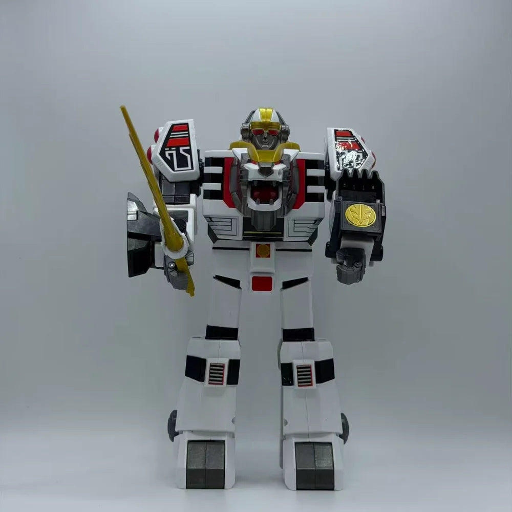 Playmates Mighty Morphin Power Rangers White Tigerzord Single Transform Mecha Loose Toy No Box