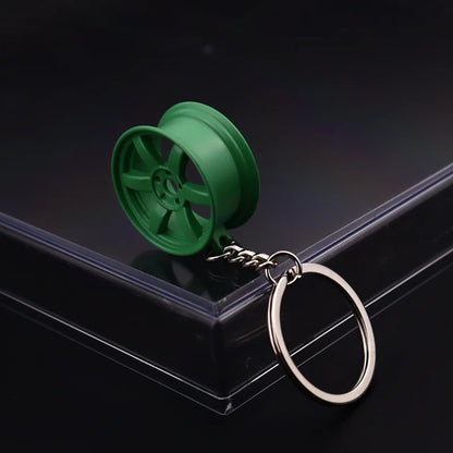 Stainless Steel Car Keychains Brake Disc Turbocharger Gear Design Keyrings Creative Mechanical Car Parts Keychain Gift for Men