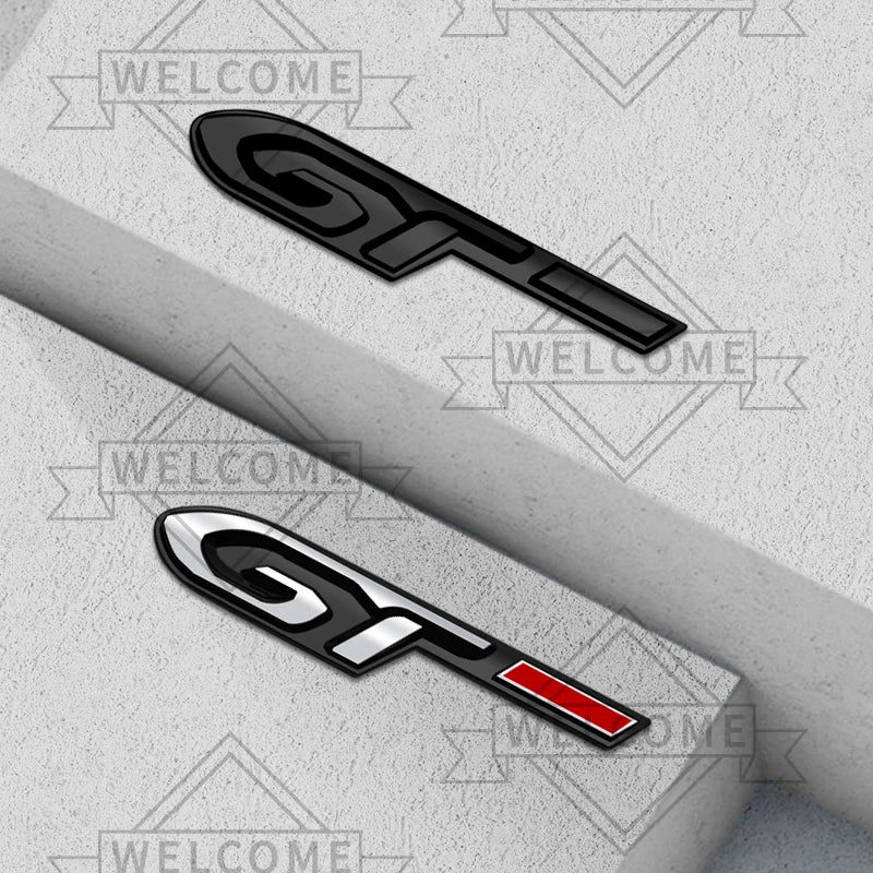 3D Car Stickers GT Front Grille Emblem Auto Body Badge Trunk Decal For Peugeot RCZ 206 308 3008 2008 5008 306 307 107 Accessorie