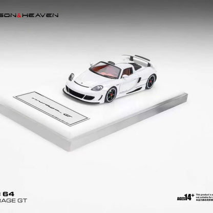 HH 1:64 Gemballa Mistrale Mirage GT Die Casting Alloy Simulation Car Model Desktop Ornament Collection Souvenir.