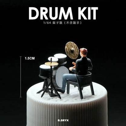 1/64 Scale Figure Band Singer Model  Resin  Miniature Figures Diorama Minifigures Garage Scenes DIY Craft Toys Collectible