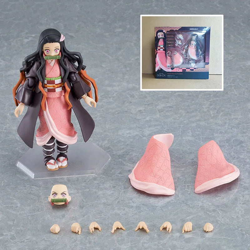 Figma DemonSlayer Articulated Action Figures Tanjiro Kamado Nezuko Zenitsu Kyojuro Rengoku Collectible Anime Model Fans hot Gift