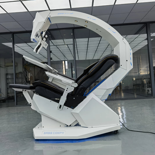 Easecomfy T2 Throne Computer Cockpit Chair Workstation Gaming Rig Support Multi Monitors zero Gravity Chair Cockpit