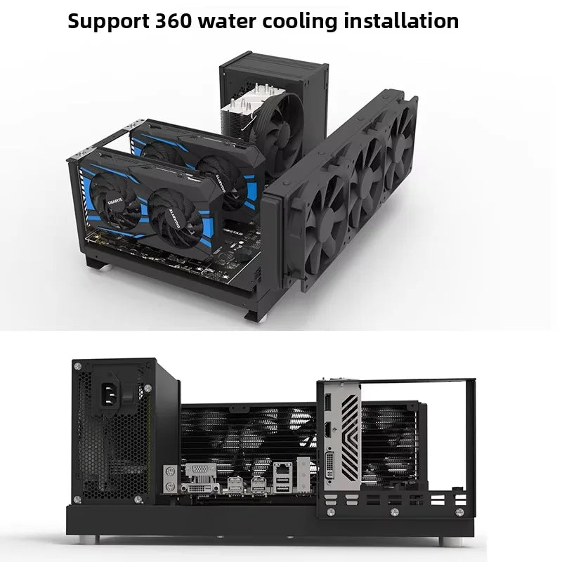 DIY Chassis X79 X99 Computer Case ATX Open Motherboard Holder ATX/-ATX/ITX Open Chassis PC Frame Chassis with Fine Mesh Steel