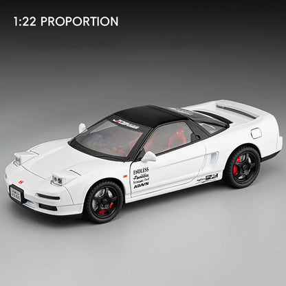 1:24 HONDA Acura NSX MK1 NA1 Alloy Sports Car Model Diecast Metal Classic Racing Car Vehicle Model Sound and Light Kids Toy Gift