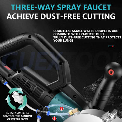 Double Blade Brushless Slotting Machine, High-power 90° Without Dead Corners Electric Concrete Groover, Wall Chaser for Concrete