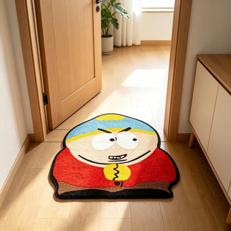 Irregular Cute Cartoon Character Rug Fun Creative Home Decor for Living Room Carpet Bedroom Bedside Soft Comfortable Floor Mat