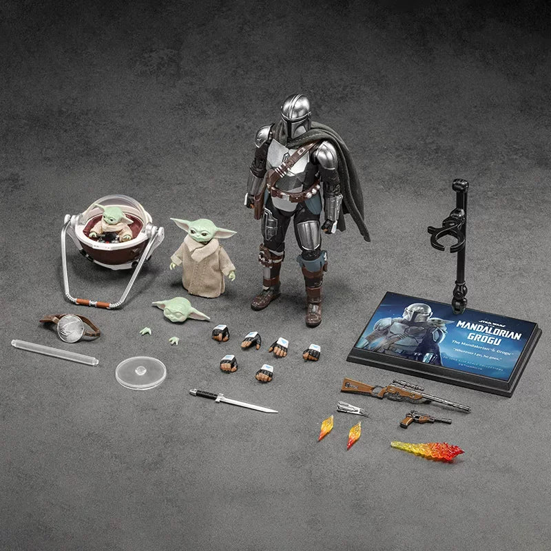 ZD Toys In Stock Star Wars The Mandalorian And Grogu Action Figure Movable Joints Collectible Model Desktop Display Toys Gift