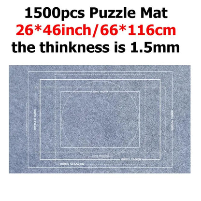 1000~3000pcs Puzzle Storage Mat Roll Up Children Developmental Game Parent-child Interaction Portable Travel-Friendly Bag TMZ