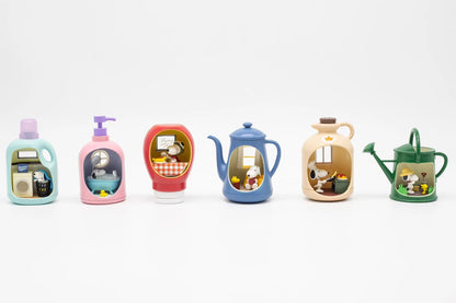 6pcs Anime Figure Dog Miniature Life Scene In Bottle Blind Box Cute Figurine Desktop Decoration Kids Toy Surprise Gift For Fans