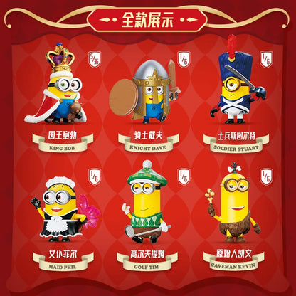 BLOKEES Minions Cute & Cool Version Series GV01 Cute Transformation Celebration Surprise Blind Box Toy Children's Birthday Gift