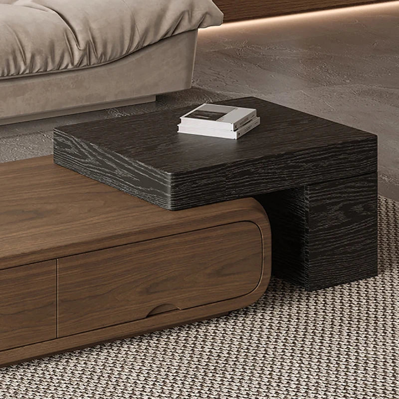 Italian Minimalist Coffee Tables Classic Retro Rustic Extendable Coffee Tables With Drawers Design Mesas De Café Room Furnitures
