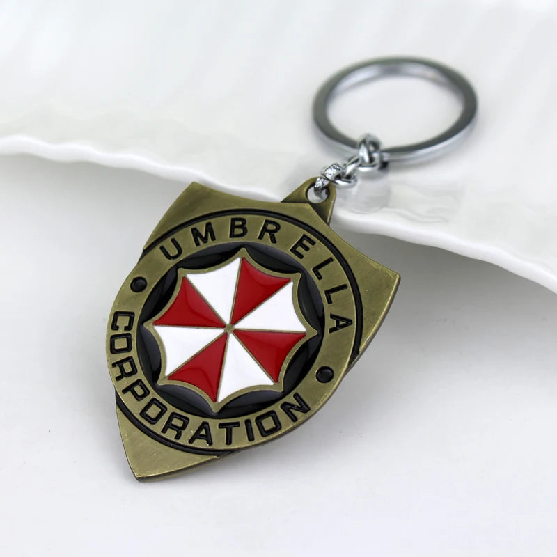 Residents Evils Key Chain Adornment Gifts Car Keychain Toy Umbrella Corporation Sublimation Blank Keyring Edc Necklace Jewelry