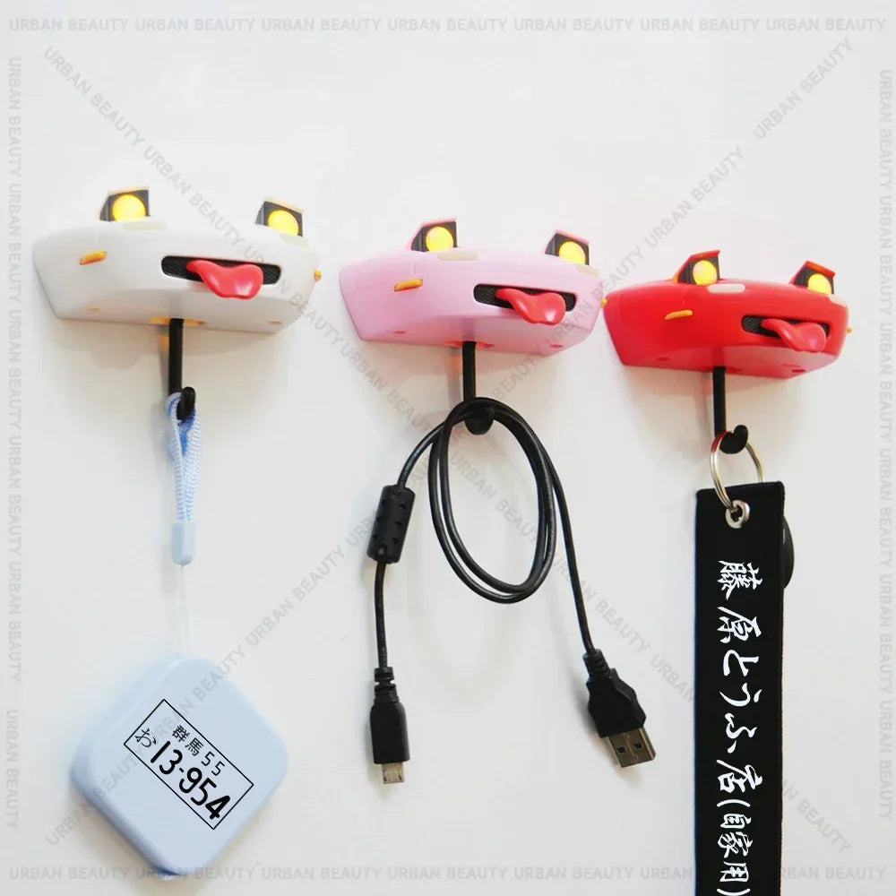 Auto Keychain Flashlight MX-5 RX-7 Car Key Holder Gift Wall Mounted Headlight Decor Creative Auto Decoration Key Rack