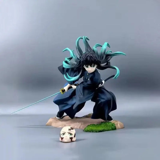 New 18cm Demon Slayer Tokito Muichiro Gk Figure Anime Statue Desk Decoration Collectible Toy Anime Peripheral Figurine For Fans