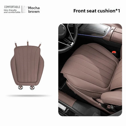 Luxury Sedan SUV Universal Nappa Leather Car Seat Cover Comfortable Memory Foam Perforated Leather Cushion Car Seat Protection